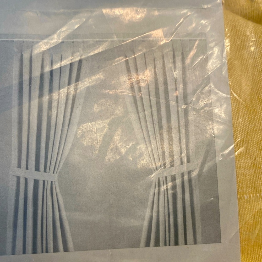 New Ikea Lenda 55 x 98" GOLD Tab Top Curtains 403.191.76 1 Pair